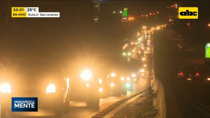 Masivo retorno genera congestionamiento en ruta PY02