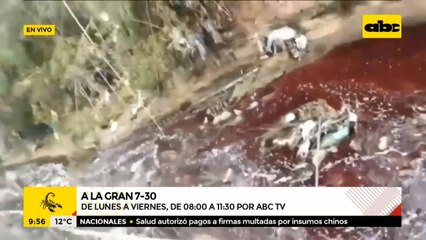 Intervienen matadería tras observarse el "arroyo de sangre" en San Lorenzo