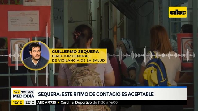Según Sequera, este ritmo de contagios es aceptable