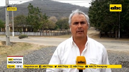 Deforestación en un cerro de Fuerte Olimpo, Chaco