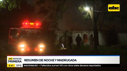 Una carpintería se incendió en Villa Morra