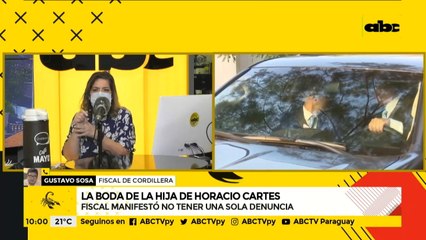 Según fiscal de cordillera, necesitaban denuncia para intervenir la boda de la hija de Cartes