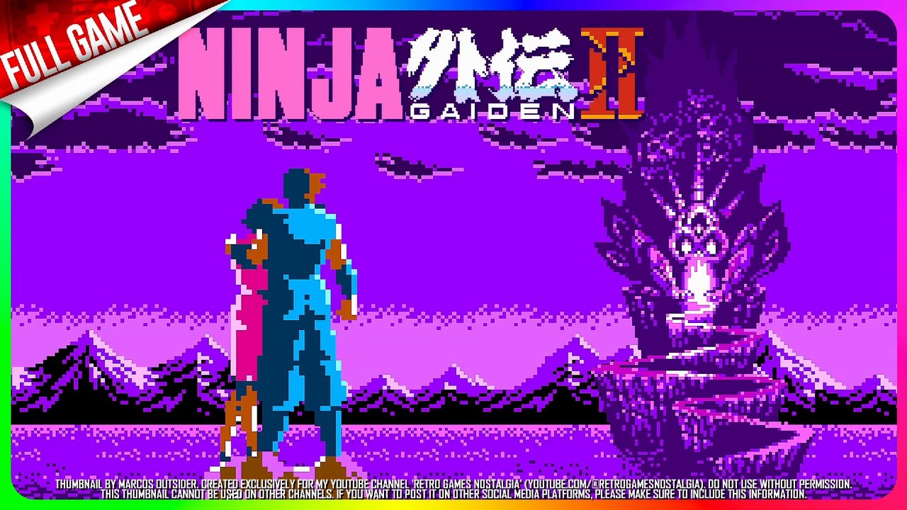Ninja Gaiden 2: The Dark Sword of Chaos (NES - US) Longplay