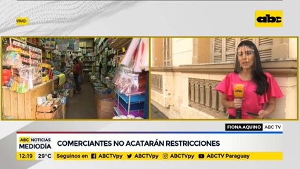Comerciantes de San Lorenzo no acatarán restricciones de cuarentena social