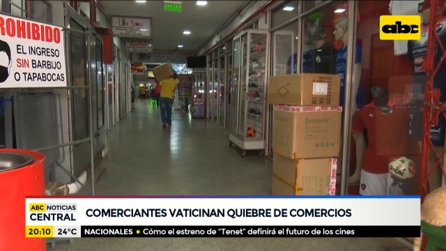 Comerciantes vaticinan quiebre de comercios
