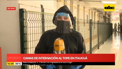 Hospital Nacional de Itauguá, con el total de camas ocupadas