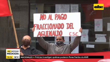 Sindicalistas rechazan pago de aguinaldo "a cuotas"