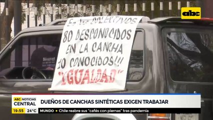 Dueños de canchas sintéticas exigen trabajar