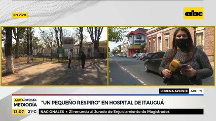 Reportan menor saturación de camas de terapia en el Hospital de Itauguá