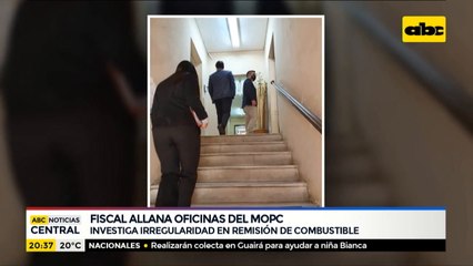 Fiscalía allana oficinas del MOPC