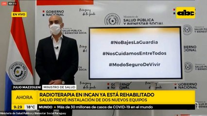 Se está ralentizando la curva de contagios de COVID, según Mazzoleni