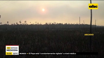 Pdte. Hayes, Alto Paraguay y Ñeembucú, las zonas con más incendios forestales