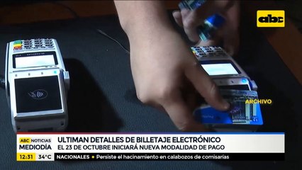 Ultiman detalles del billetaje electrónico