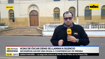 Hijas del secuestrado Óscar Denis se llaman a silencio