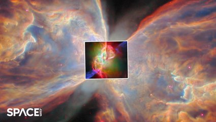 Zoom Into A 'Cosmic Butterfly' - James Webb Space Telescope and AlMA View