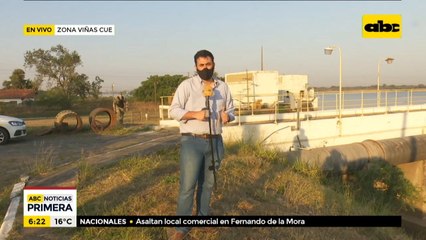 ESSAP instala bombas para paliar bajante del río