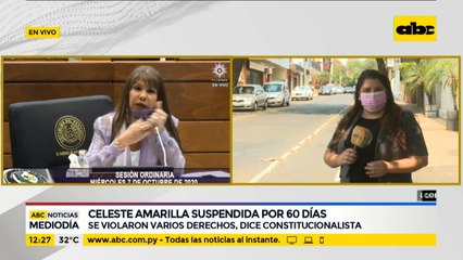 En suspensión de Celeste Amarilla se violaron varios derechos, según constitucionalista