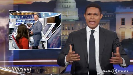 Trevor Noah Mocks Donald Trump for Staring at Eclipse | THR News