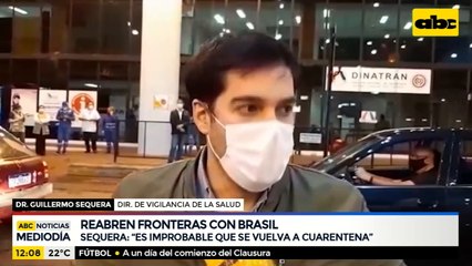 Es improbable que se vuelva a cuarentena total, según el Dr. Sequera