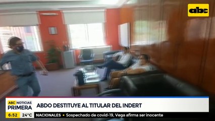 Mario Abdo destituyó al presidente del Indert