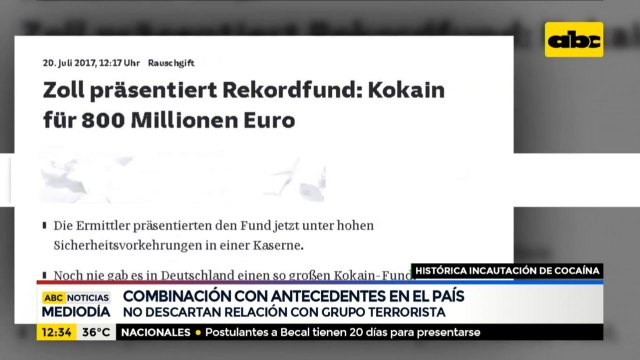 No descartan relación de cargamento incautado con grupos terroristas