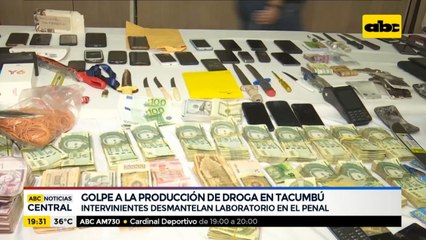 Golpe a producción de droga en Tacumbú