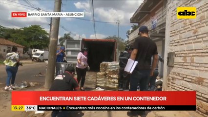 Encuentran 7 cadáveres en un contenedor que vino de Serbia