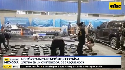 Destino de los panes de cocaína incautados era Israel