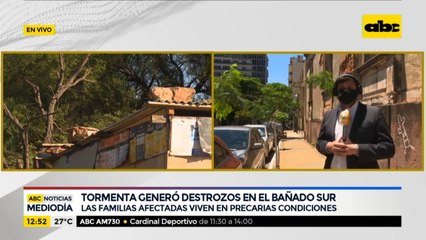 Tormenta generó destrozos en el Bañado Sur