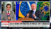 Lula se reúne com ministros em meio a impasses com o Congresso