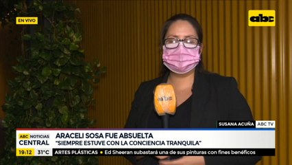 Araceli Sosa dice que siempre estuvo con la conciencia tranquila