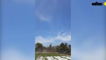 Torbellino registrado en Areguá que asombró a productores