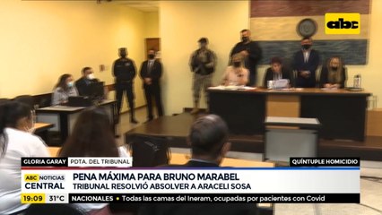 Quíntuple asesinato: Pena máxima para Bruno Marabel