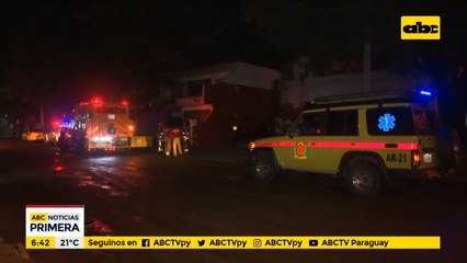 Principio de incendio en una carnicería