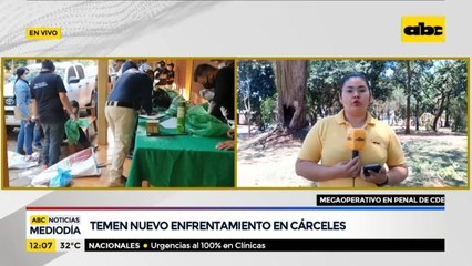 Realizaron megaoperativo en penal de Ciudad del Este