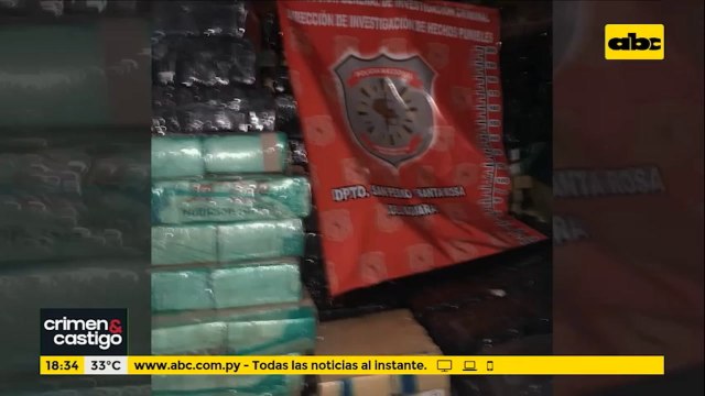 Incautan unas 20 toneladas de marihuana apilonada hasta el techo