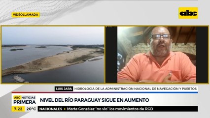 Nivel del río Paraguay sigue en aumento