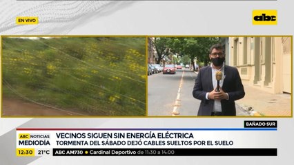 Vecinos del Bañado Sur siguen sin energía eléctrica
