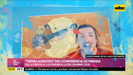 Tierra Adentro, listo para los Latin Grammy 2020