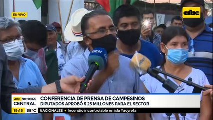 Campesinos continuarán con marchas en Asunción