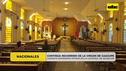 Continúa el recorrido de la Virgen de Caacupé