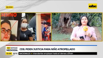 CDE: piden justicia para niño atropellado