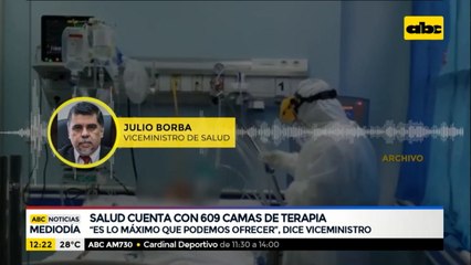 Salud cuenta con 609 camas de terapia