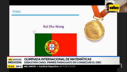 Sebastián Cano, el primer paraguayo en conseguir el oro en las Olimpiadas de Matemáticas