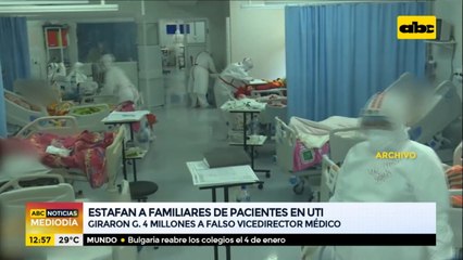 Estafan a familiares de pacientes en terapia intensiva