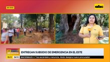 Entregan subsidio de emergencia en el Este