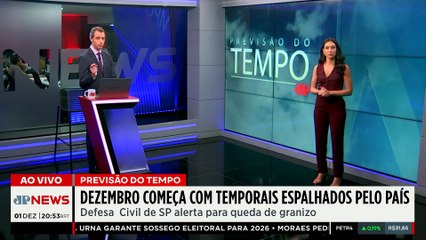 Previsão do Tempo: Dezembro começa com temporais espalhados pelo país