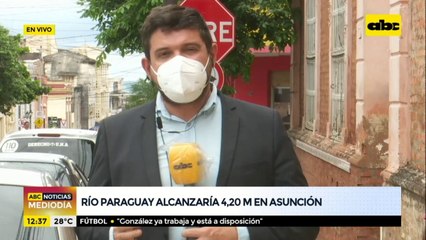 Río Paraguay alcanzaría 4,20 metros en Asunción