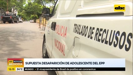 Denuncian supuesta desaparición de adolescente que sería hija de miembros del EPP
