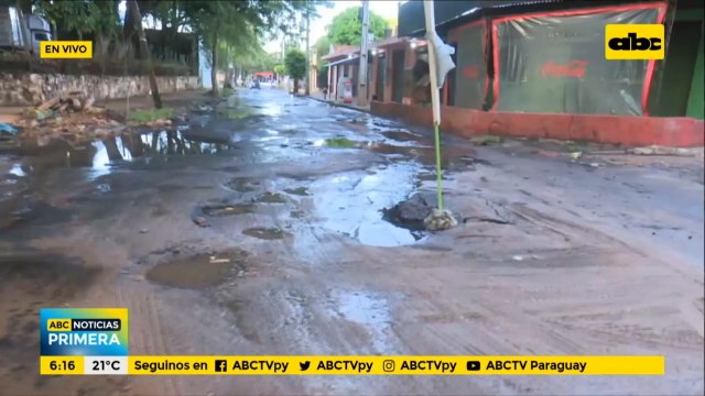 Calles destruidas tras último temporal
